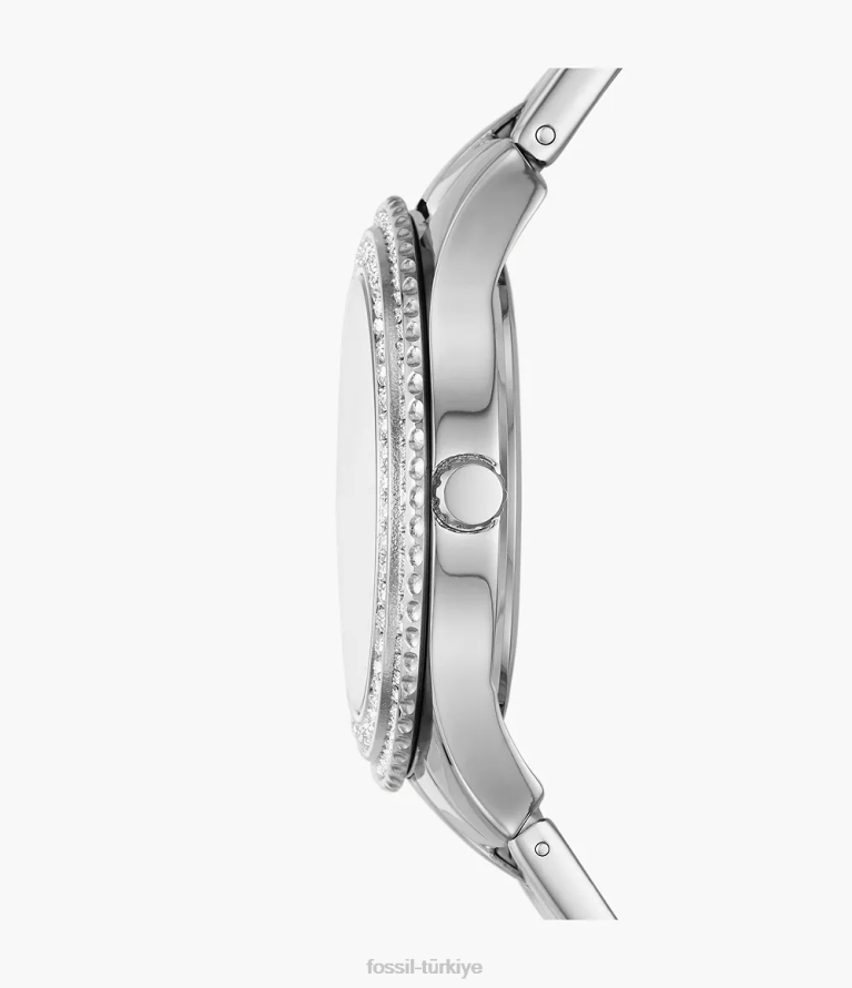 Fossil 6J0427 gümüş ton Stella üç ibreli paslanmaz çelik saat kol saati kadınlar
