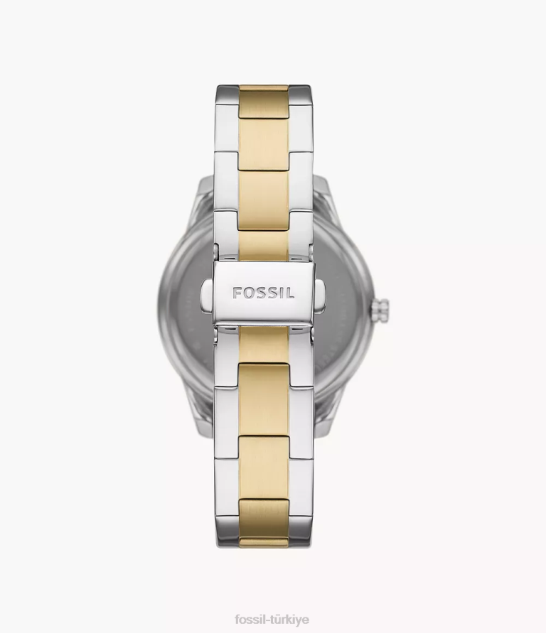 Fossil 6J0435 iki ton Stella Sport çok fonksiyonlu paslanmaz çelik saat kol saati kadınlar