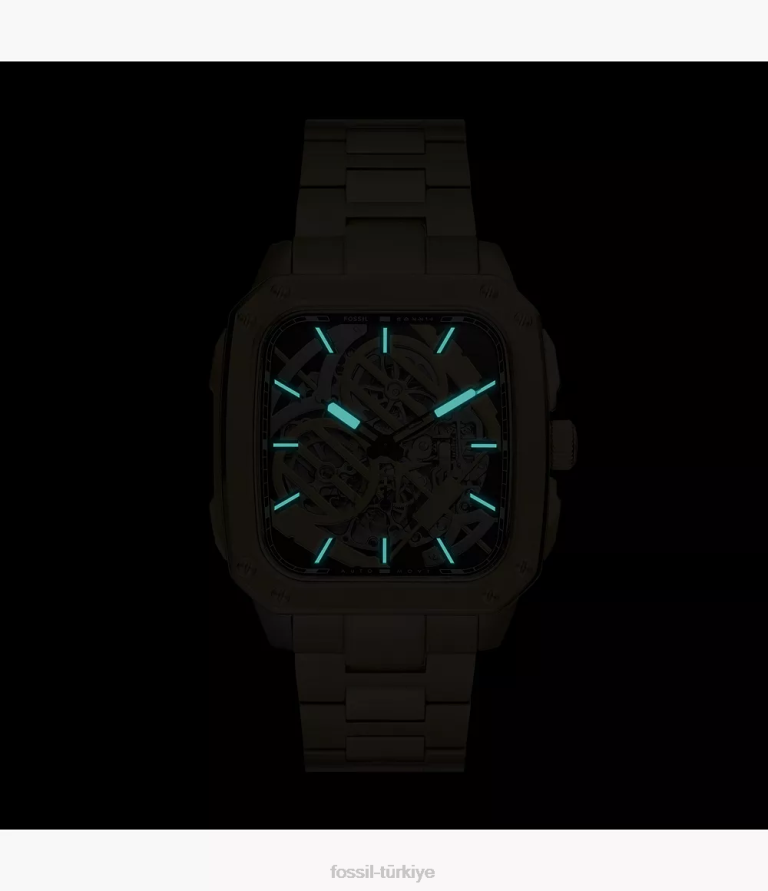 Fossil 6J0439 altın tonu sınırlı sayıda üretilen yıldız savaşları c-3po otomatik paslanmaz çelik saat kol saati kadınlar