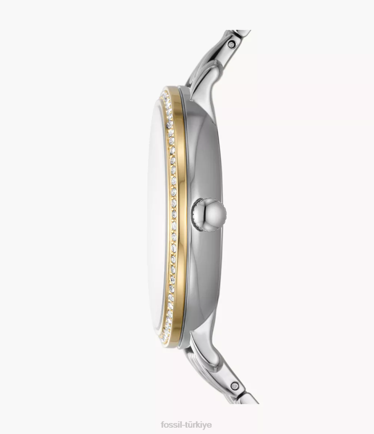 Fossil 6J0455 iki ton jacqueline sun moon çok fonksiyonlu paslanmaz çelik saat kol saati kadınlar