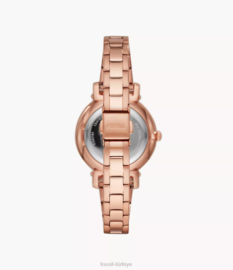 Fossil 6J0461 gül altın tonu papatya üç ibreli paslanmaz çelik saat kol saati kadınlar
