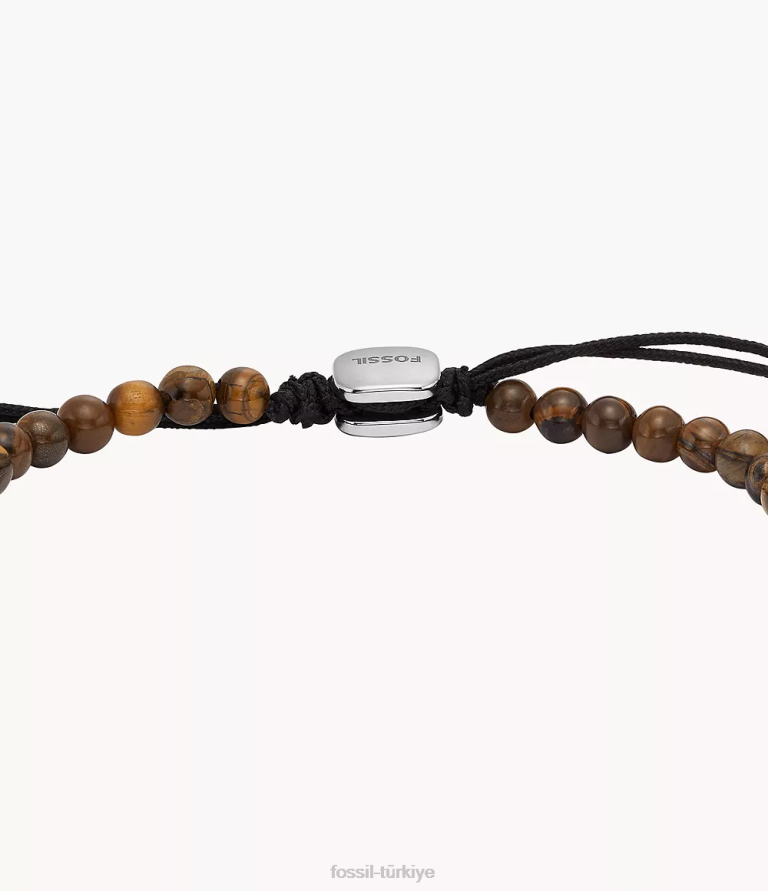 Fossil 6J041870 kaplan gözü boncuklu bilezik takı erkekler