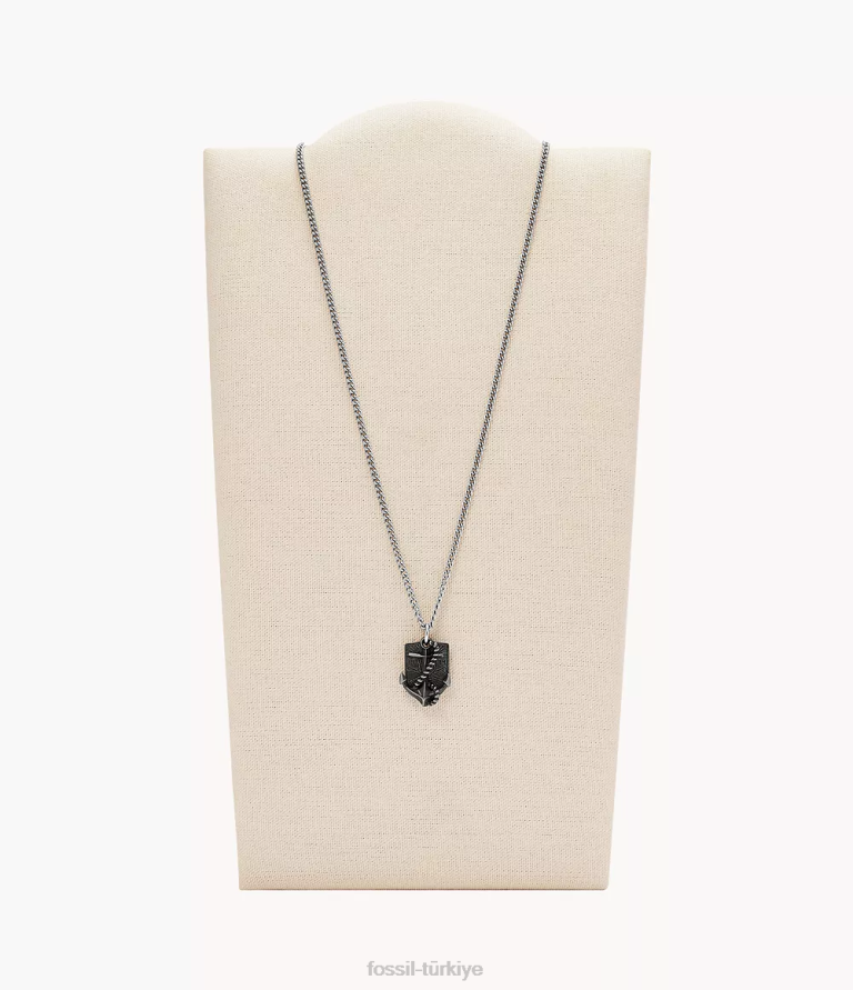 Fossil 6J041951 tunç tonlu tunç paslanmaz çelik kolye kolye takı erkekler