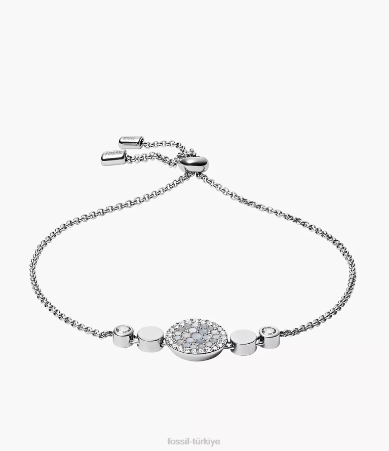 Fossil 6J041013 sedef val mozaik disk bilezik takı kadınlar