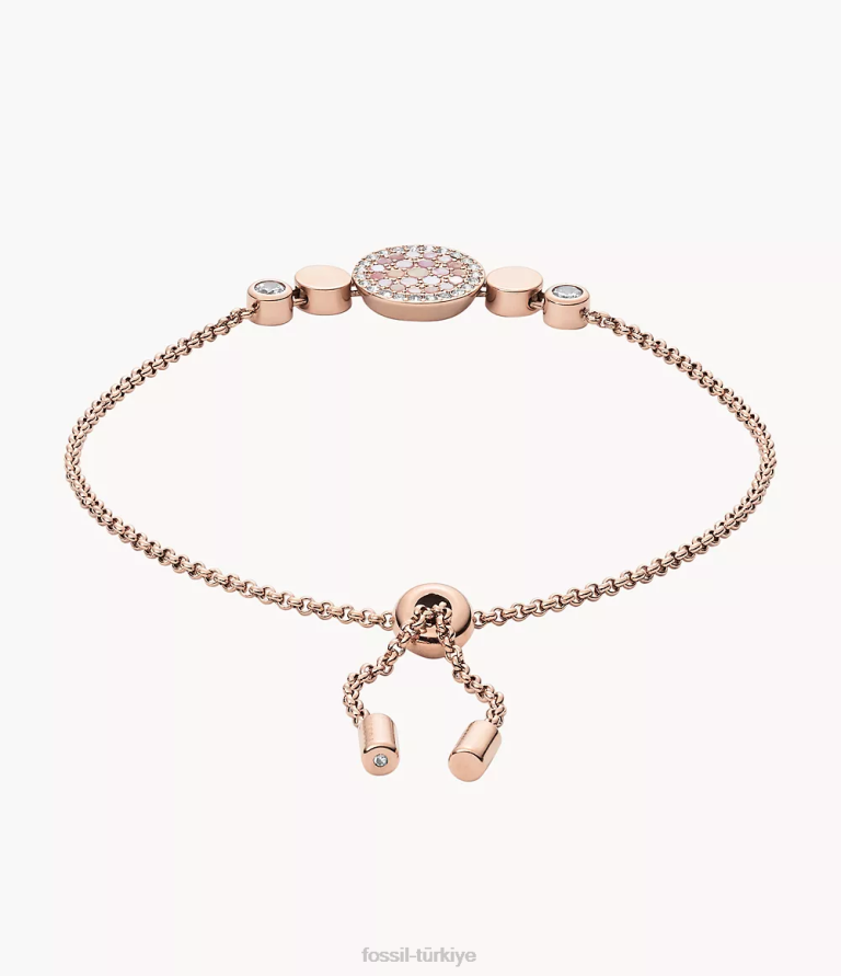Fossil 6J041017 sedef val mozaik disk bilezik takı kadınlar