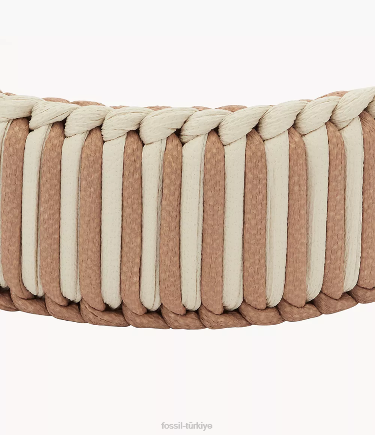 Fossil 6J041023 altın tonu yaz manşet pirinç bileklik bilezik takı kadınlar