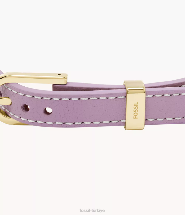 Fossil 6J041181 lavanta miras d-link deri kayış bileklik takı kadınlar