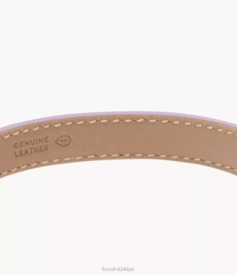 Fossil 6J041181 lavanta miras d-link deri kayış bileklik takı kadınlar