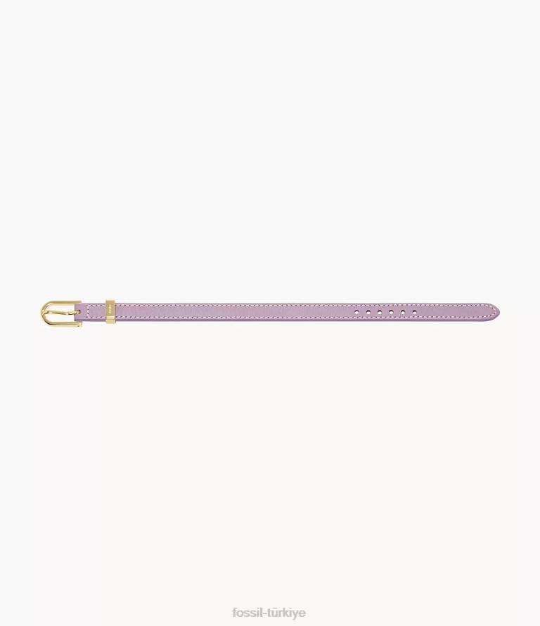 Fossil 6J041181 lavanta miras d-link deri kayış bileklik takı kadınlar