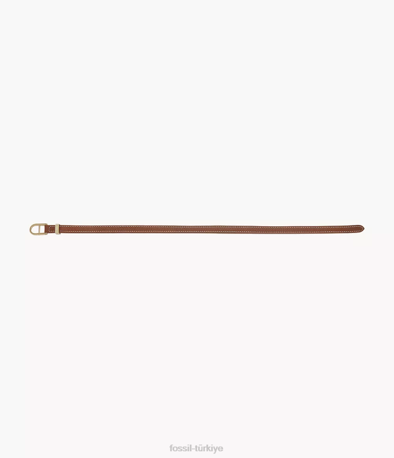 Fossil 6J041208 kahverengi miras d-link deri kayış bileklik takı kadınlar