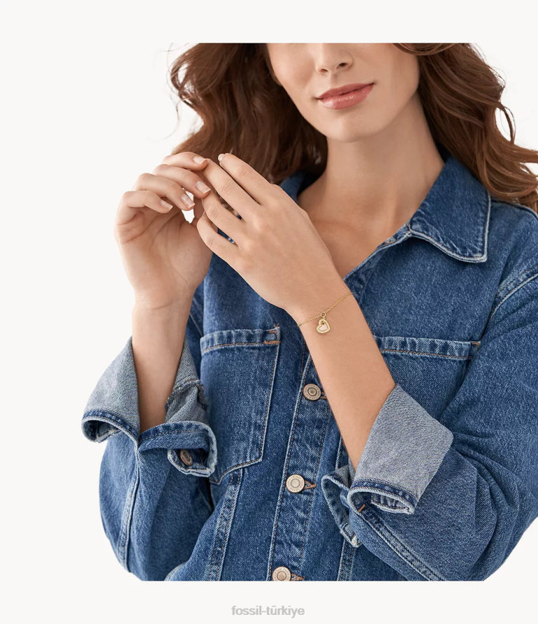 Fossil 6J041269 sedef merritt bilezik takı kadınlar