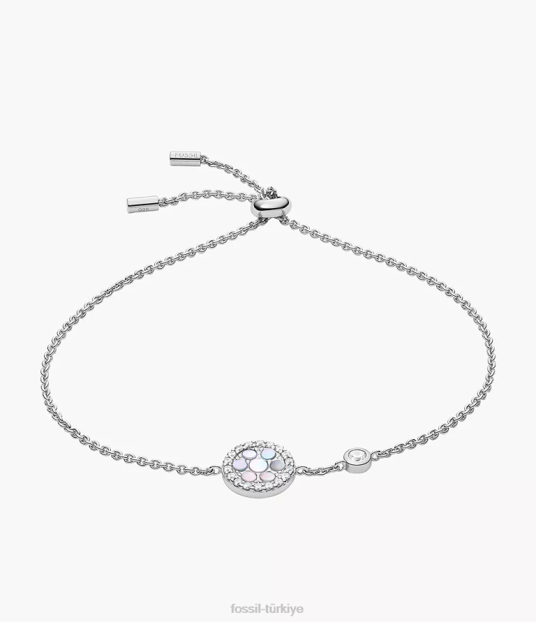 Fossil 6J04967 sedef elliott sterling istasyonu bilezik takı kadınlar