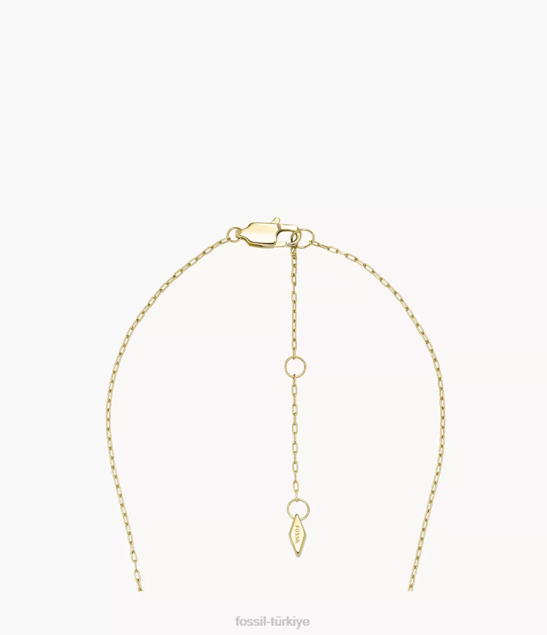 Fossil 6J041255 parlak yeşil ve berrak kristal sadie şenlikli parlaklık sarkan kolye takı kadınlar