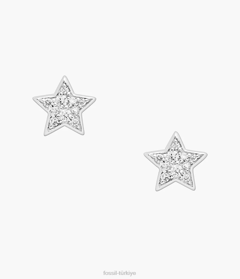 Fossil 6J041040 gümüş elliott sterling glitz yıldız çiviler takı kadınlar