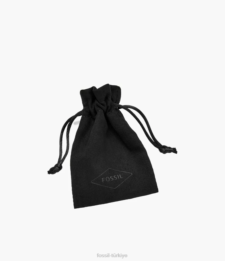 Fossil 6J041253 gümüş hafif 18k kaplama sterlini şeffaf laboratuvarda yetiştirilen pırlanta saplama küpe takı kadınlar