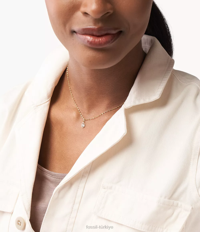 Fossil 6J041190 temiz ton corra oh çok büyüleyici nisan burç taşı çekiciliği takı kadınlar