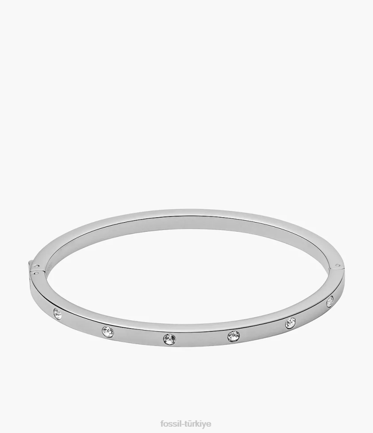 Fossil 6J041209 gümüş ton zarif nokta bileklik takı kadınlar