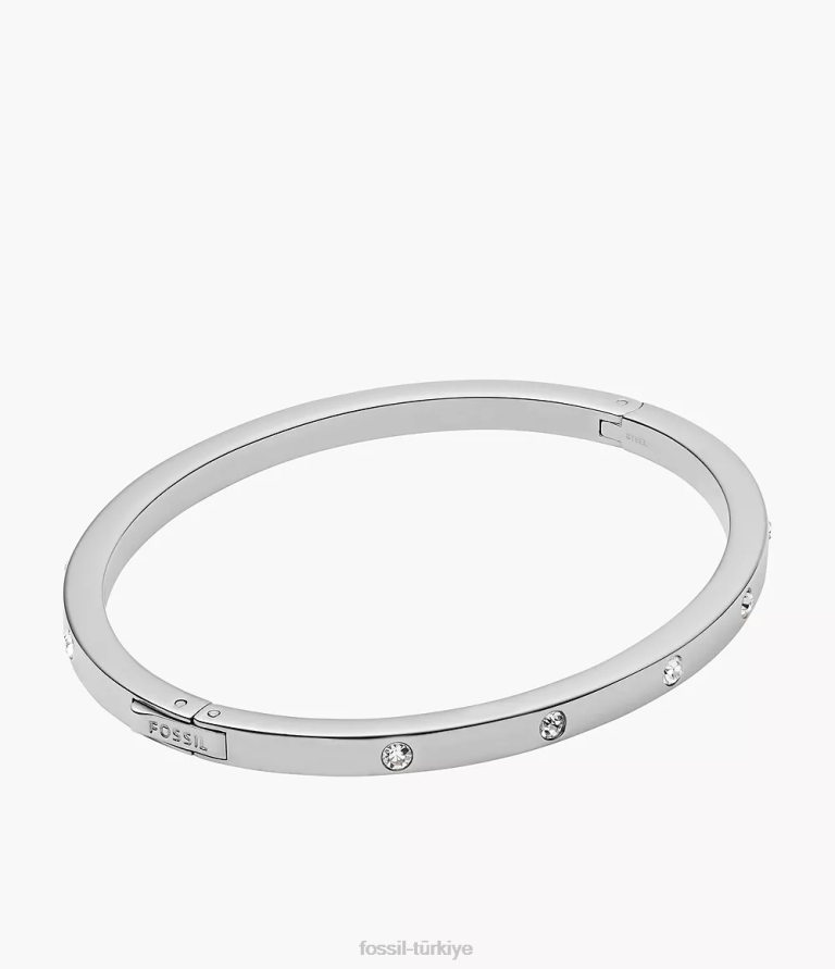 Fossil 6J041209 gümüş ton zarif nokta bileklik takı kadınlar