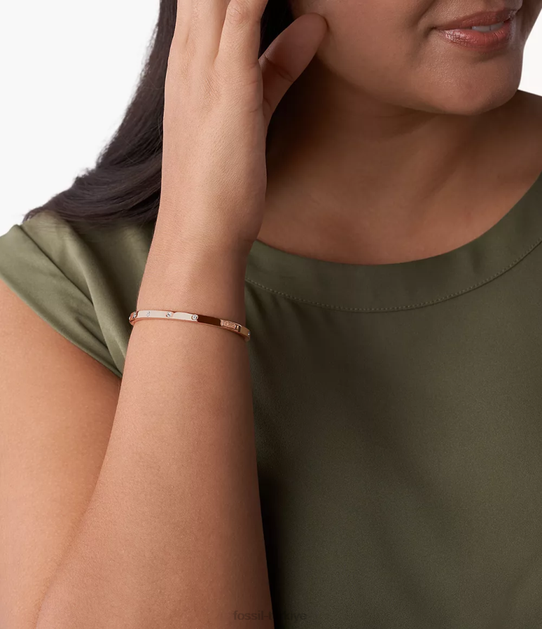 Fossil 6J041222 gül zarif nokta bileklik takı kadınlar