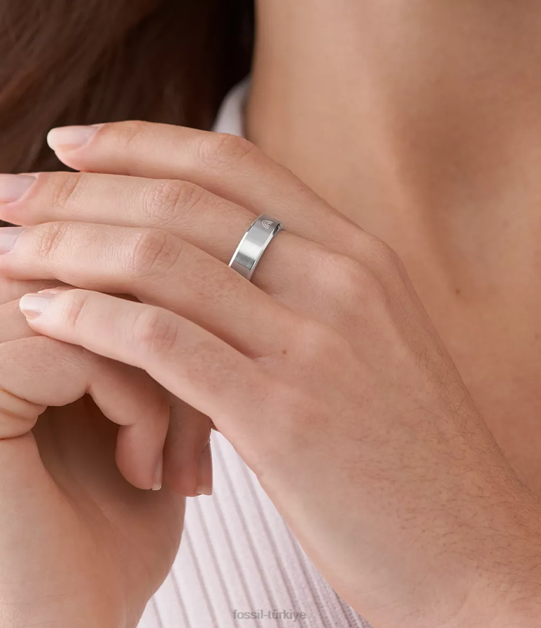 Fossil 6J041095 çok gurur paslanmaz çelik bant halkası takı kadınlar