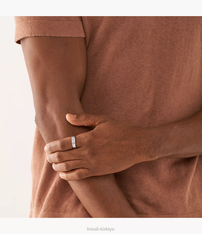 Fossil 6J041095 çok gurur paslanmaz çelik bant halkası takı kadınlar