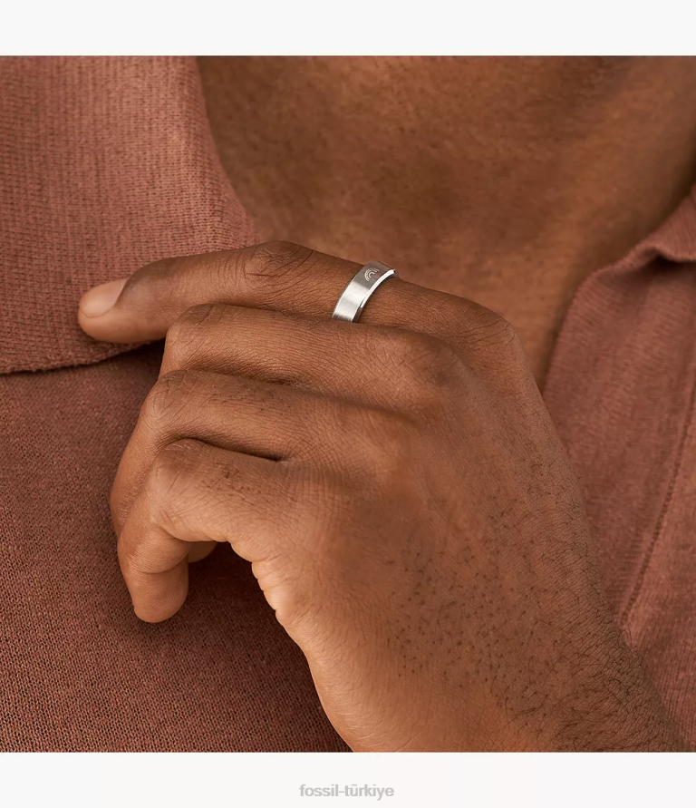 Fossil 6J041095 çok gurur paslanmaz çelik bant halkası takı kadınlar
