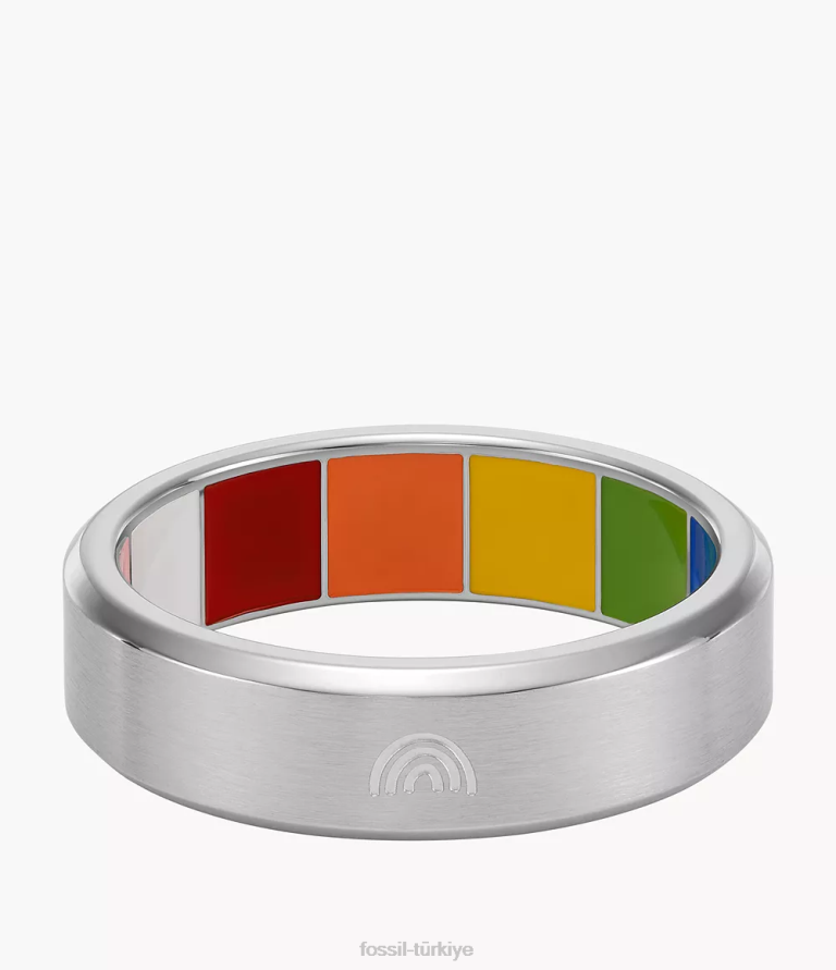 Fossil 6J041095 çok gurur paslanmaz çelik bant halkası takı kadınlar