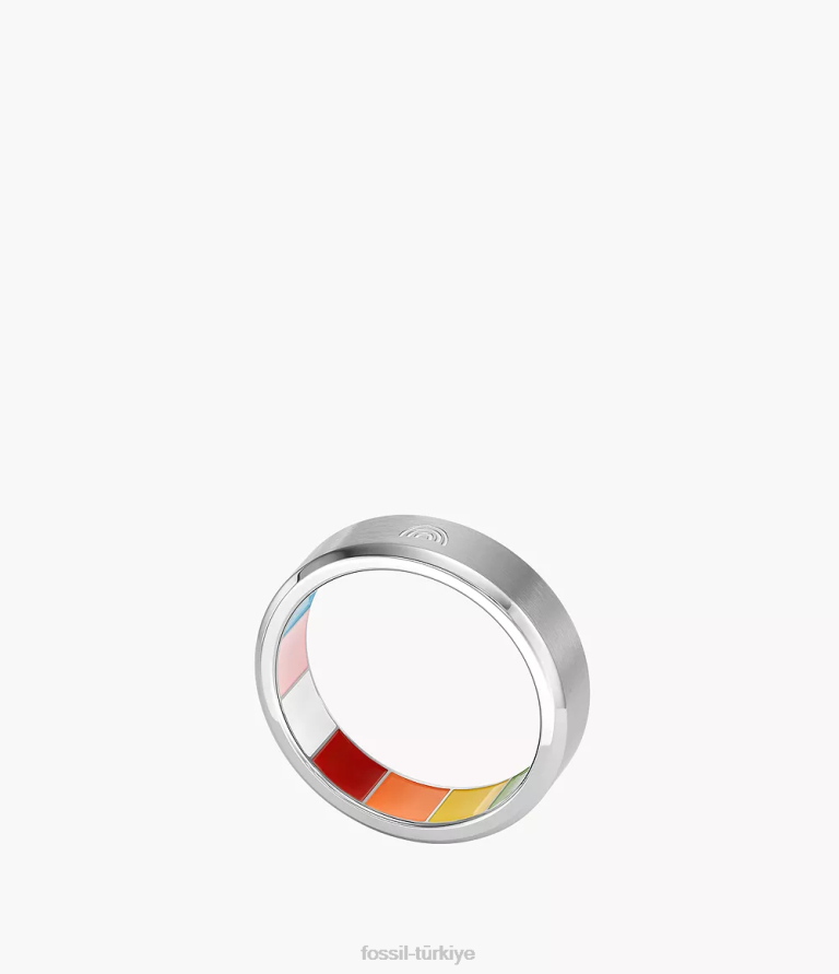 Fossil 6J041095 çok gurur paslanmaz çelik bant halkası takı kadınlar