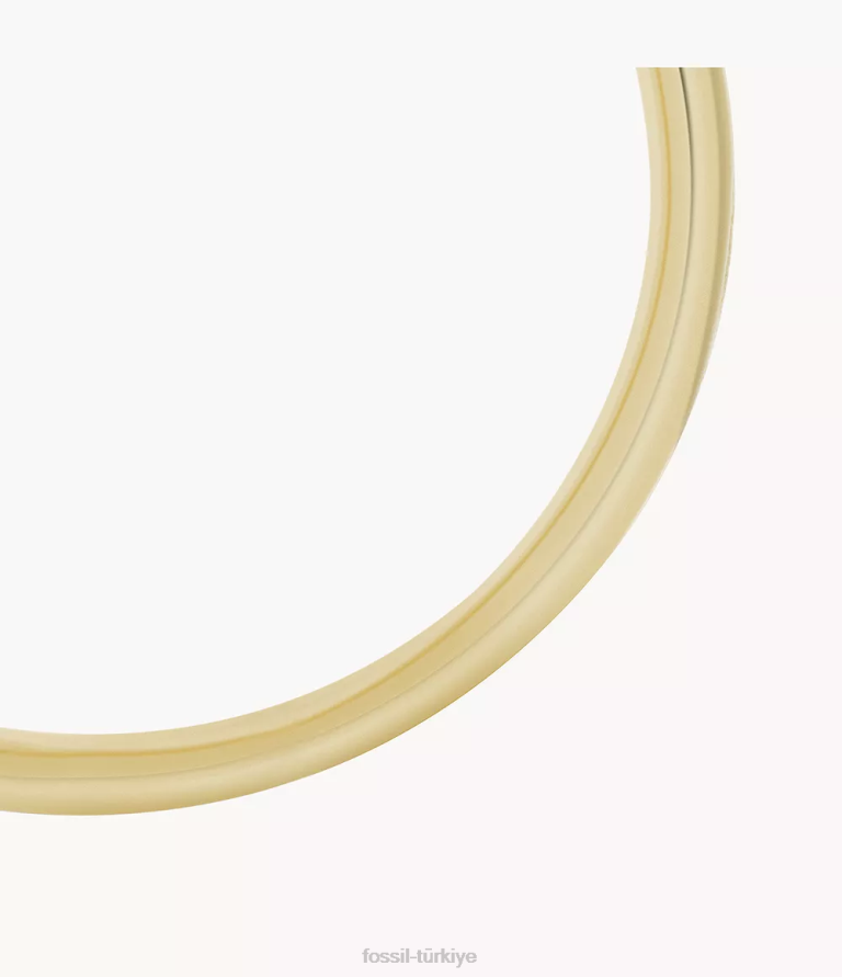 Fossil 6J041196 altın tonu arşiv paslanmaz çelik anahtarlık halkası takı kadınlar